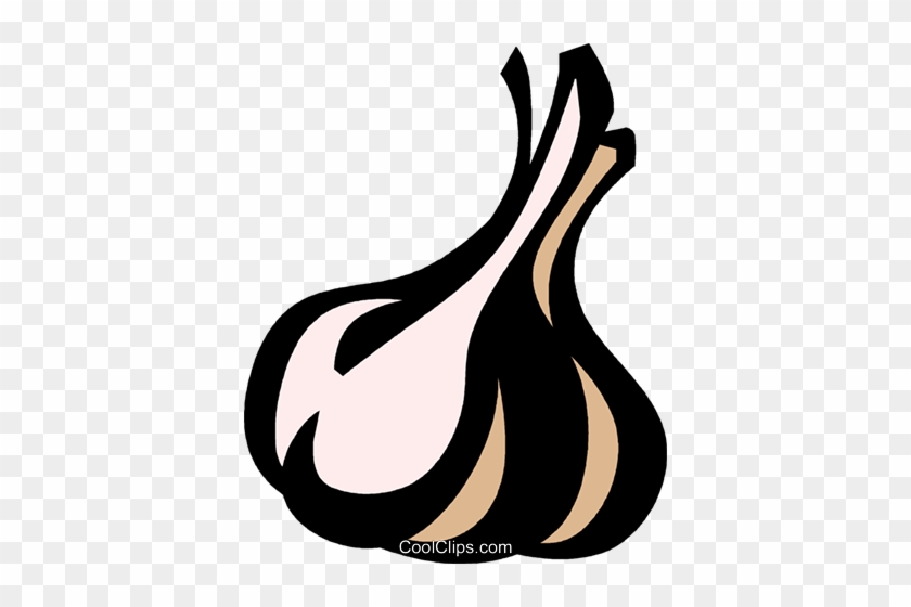 Garlic Clove Royalty Free Vector Clip Art Illustration - Garlic Clove #1409182