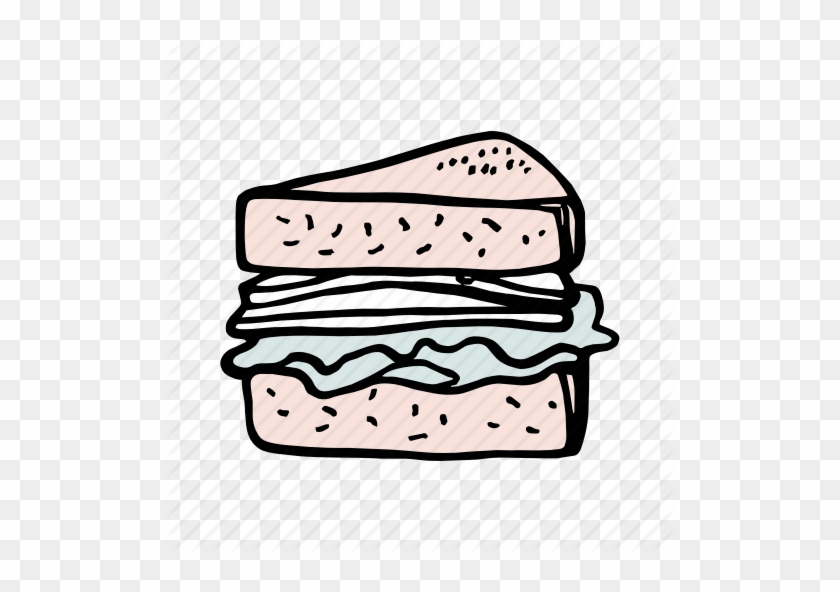 Brunch Vector Breakfast Sandwich Clipart Black And - Bread #1409312
