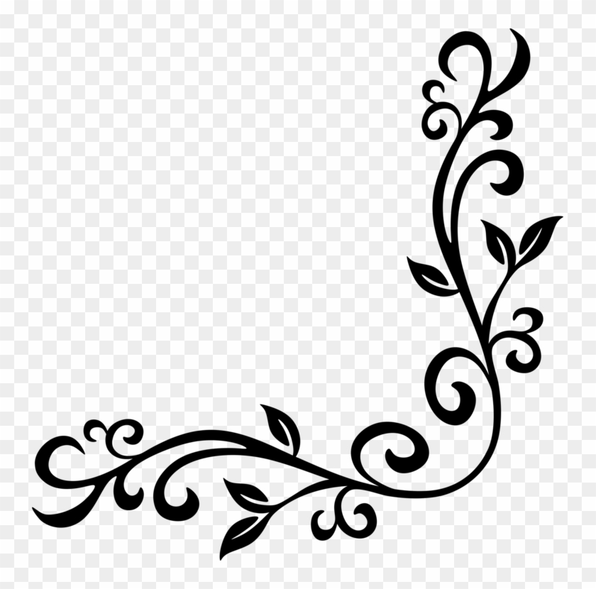 Borders And Frames Decorative Arts Floral Ornament - Corner Clipart #1409322