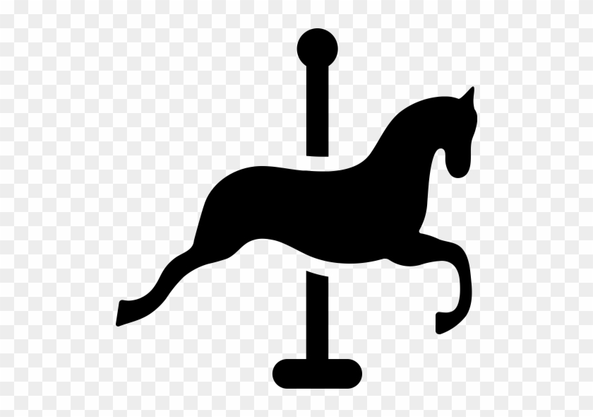 Trojan, Computer, Multimedia Icon - Caballos De Carrusel Silueta #1409461