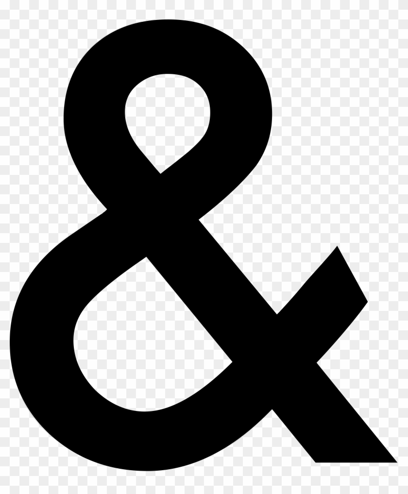 Ampersand Logo Black And Ahite - Ampersand Logos #1409610