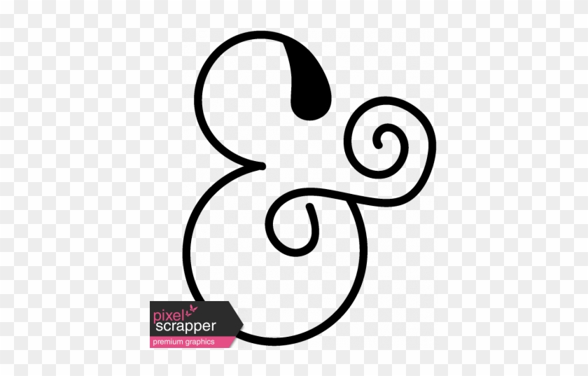 Ampersand Shape Mask - Line Art #1409611