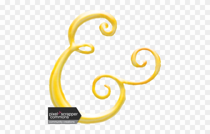 Yellow Ampersand - Digital Scrapbooking #1409643