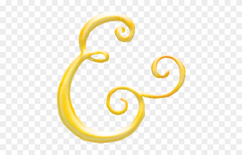 Yellow Ampersand Graphic By Gina Jones - Illustration #1409670