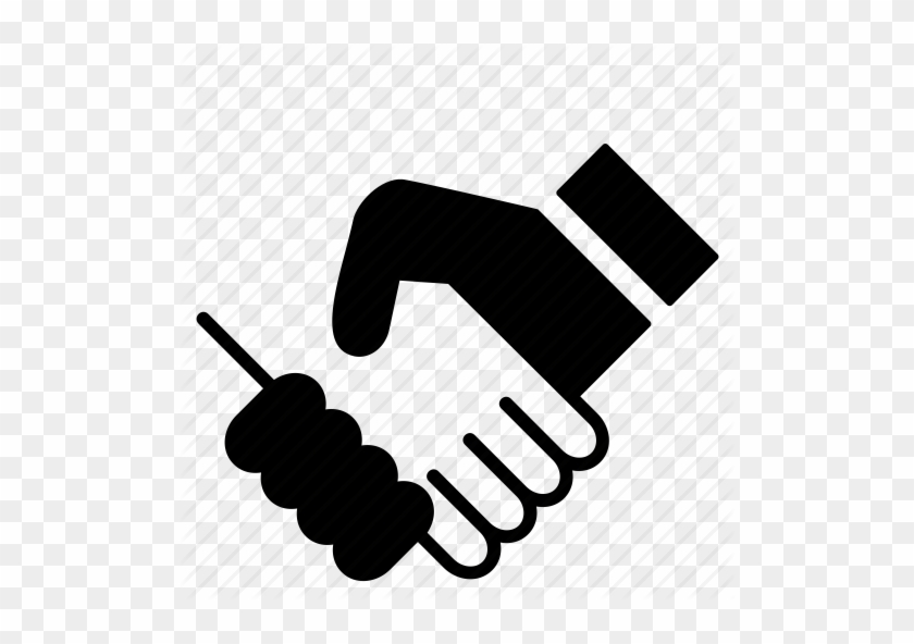 Clip Art With Transparent Background - People Shaking Hands Icon #1409696