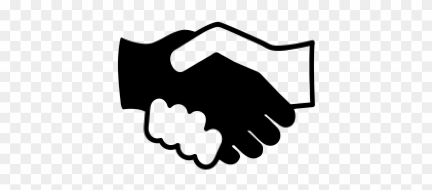 Free Shaking Hands Icon Png 279291 - Black And White Handshake Icon #1409704