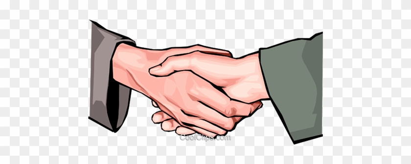 Shaking Hands Royalty Free Vector Clip Art Illustration - Handshake #1409735