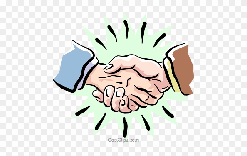 Shaking Hands Royalty Free Vector Clip Art Illustration - Us History Timeline Projects #1409763