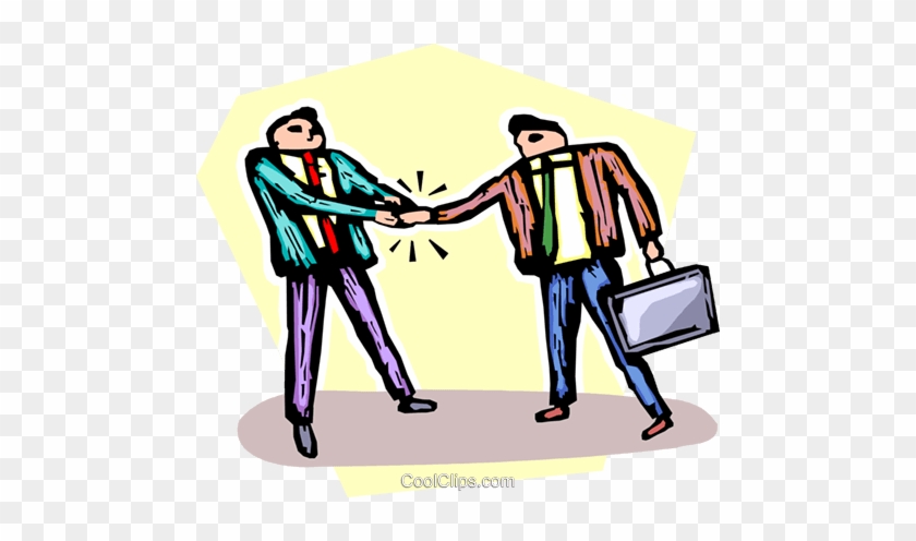 Businessmen Shaking Hands Royalty Free Vector Clip - Illustration #1409764