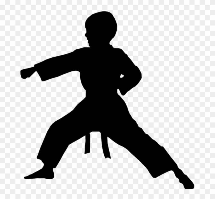 Man Walking Clipart Walking Clip Art - Taekwondo Silhouette Kid #1409797