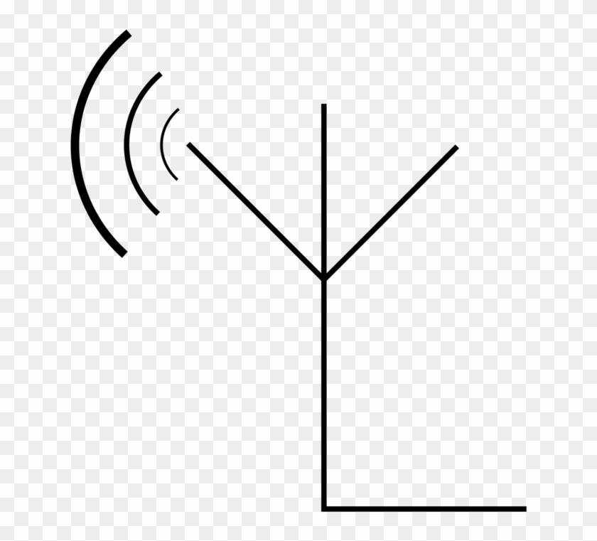 Aerials Electronic Symbol Television Antenna Radio - Antenna Receiver Clip Art #1409849