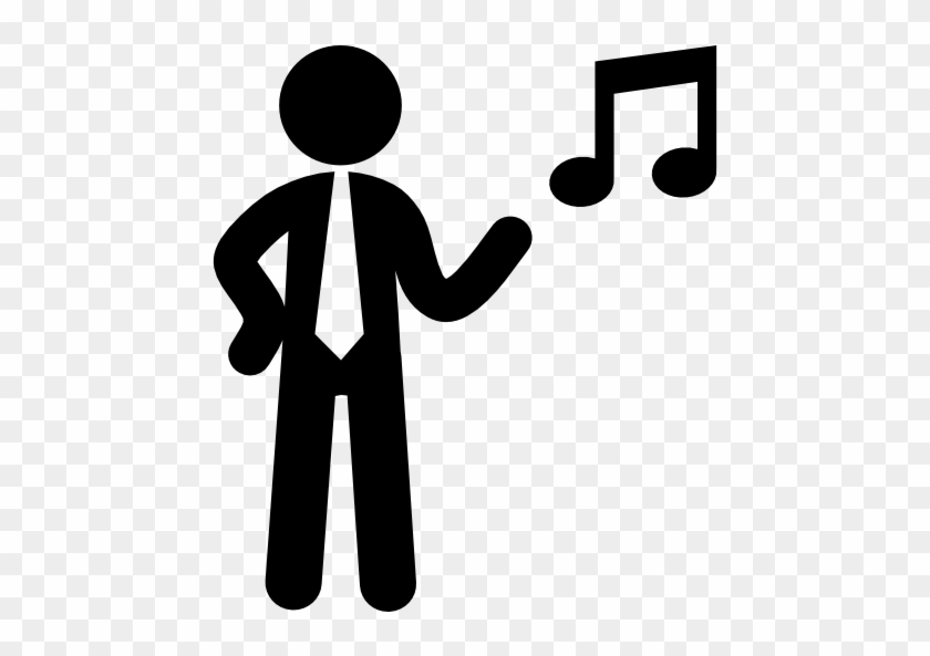 Businessman With Music Free Icon - Hombre Con Maletin Dibujo #1409970