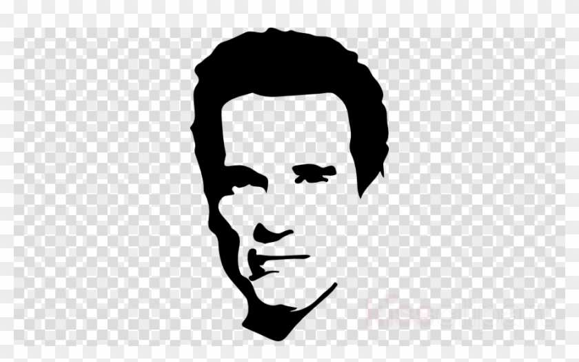 Arnold Schwarzenegger Silhouette Clipart Arnold Schwarzenegger - Arnold Schwarzenegger Face Drawing #1410026