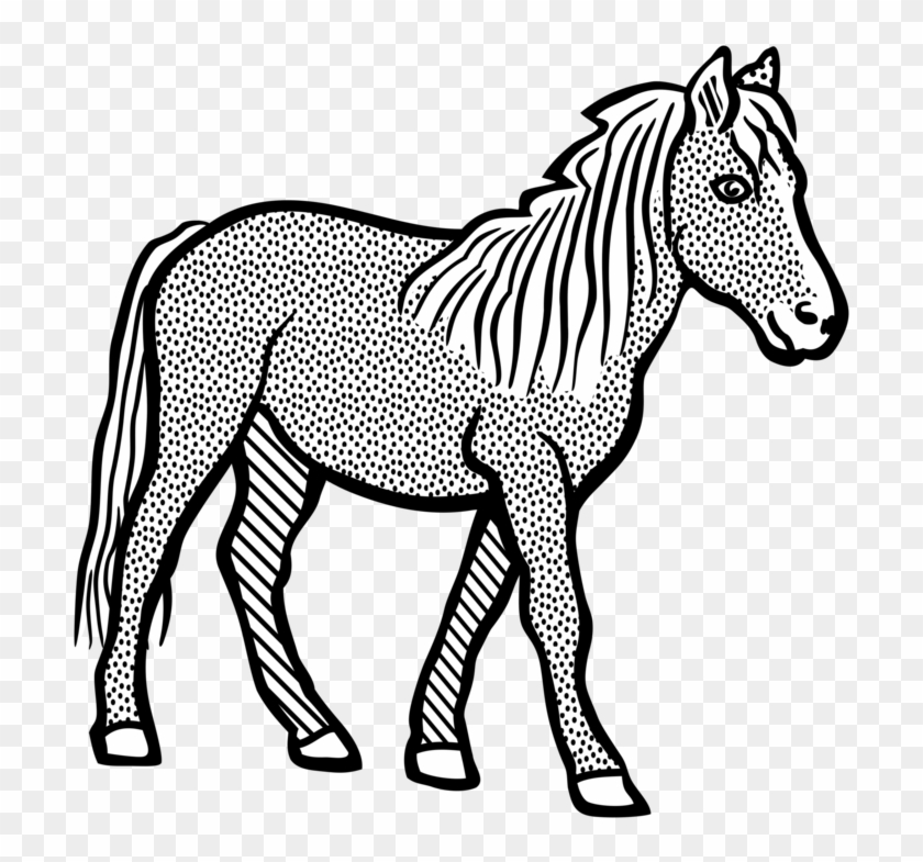 Horse Ausmalbild Coloring Book Unicorn Microsoft Word - Clip Art Of Horse #1410037