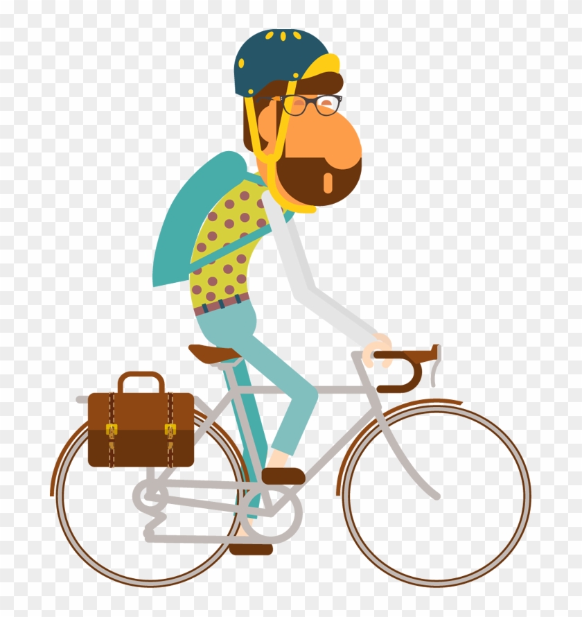 Clip Art - Ride Bicycle Png Cartoon #1410063