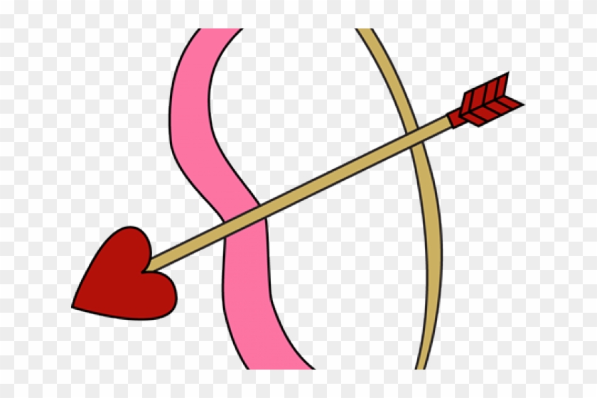 Valentines Day Clipart Arrow - Bow And Arrow Clipart #1410180