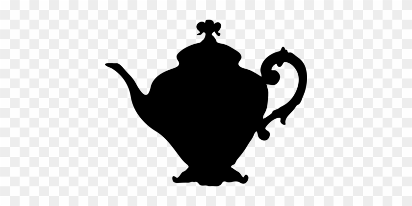 Teapot Silhouette Teacup Mug - Alice In Wonderland Teapot Silhouette #1410187