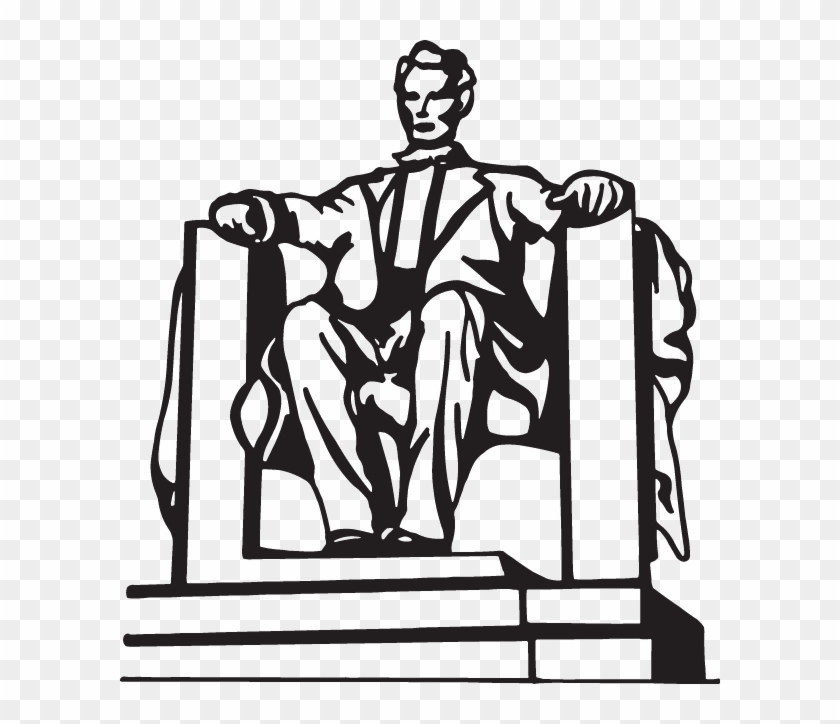 Download Lincoln Memorial Black And White Clipart Lincoln - Lincoln Memorial Clip Art #1410264