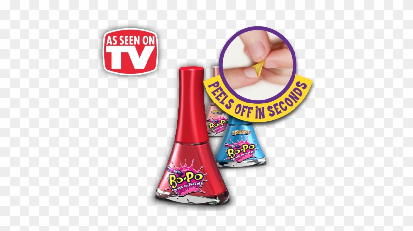 Girls Can Brush On Their Own Nail Polish Then Peel - Bopo Nail Polish #1410291