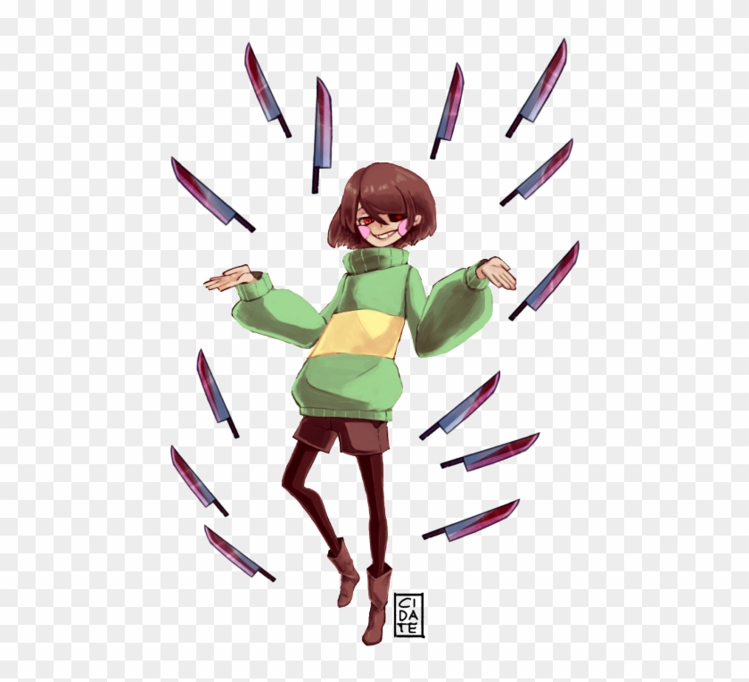 Clip Royalty Free Download Chara Transparent Knife - Chara Undertale Transparent #1410353