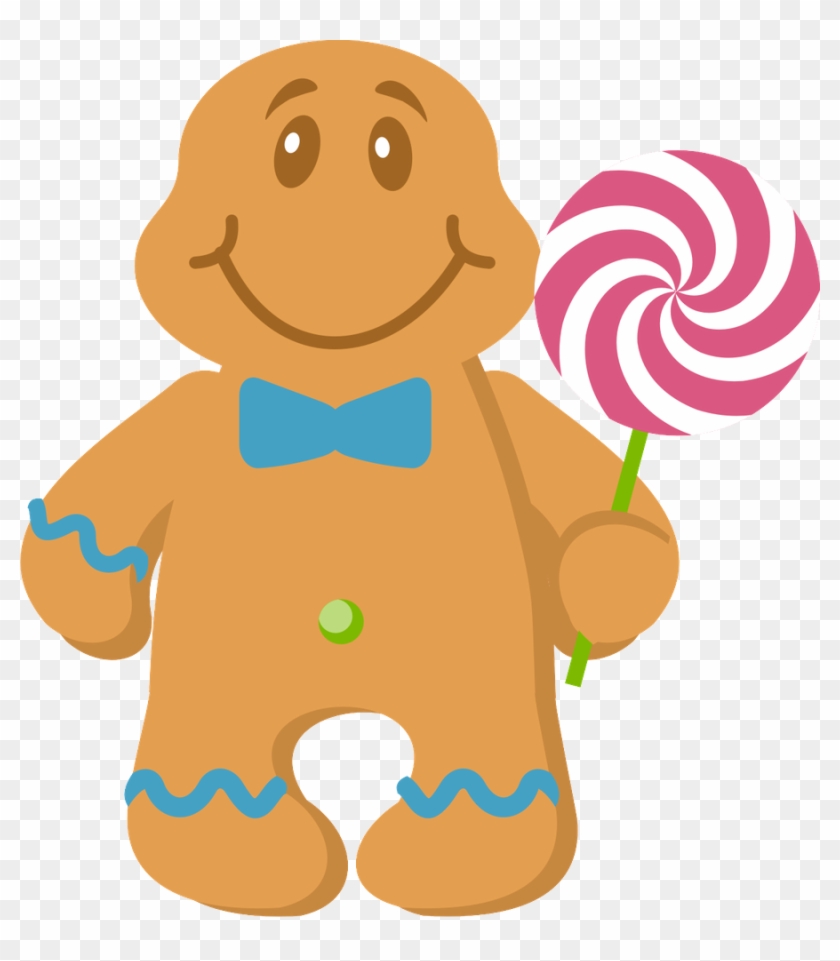 Christmas Gingerbread Man Clip Art Christmas Gingerbread - Candy Land Gingerbread Man #1410389