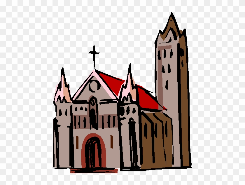 Iglesia Catolica Dibujo Clipart Parish Catholic Church - Dibujo De Una Iglesia Catolica #1410414