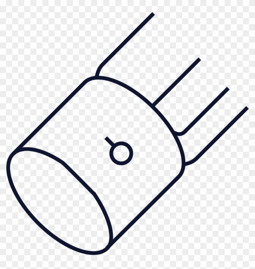 Single Button Barrel Cuff - Line Art #1410619