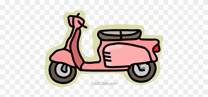 Transportation, Motor Scooter Royalty Free Vector Clip - Clip Art #1410710