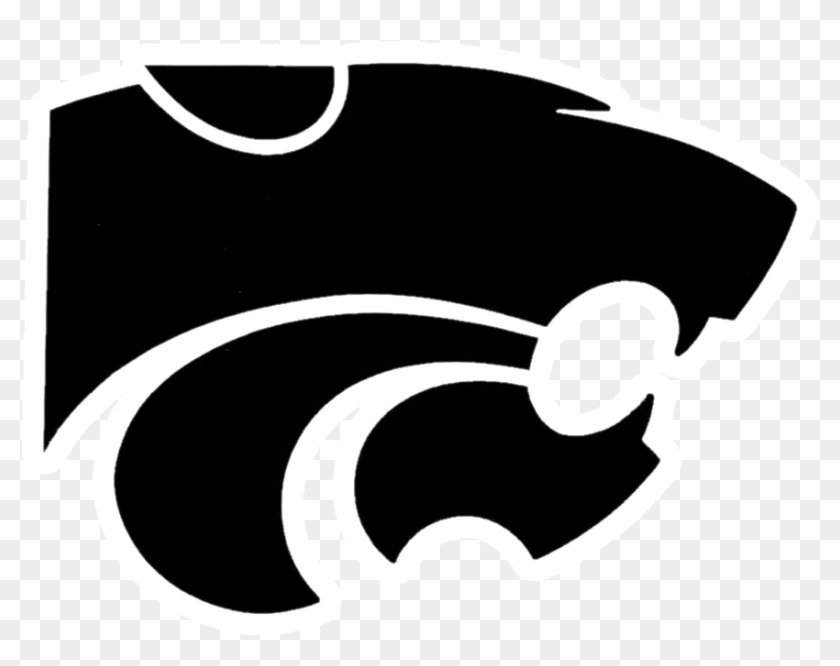 Edison Wildcats - K State Logo Black And White #1410773