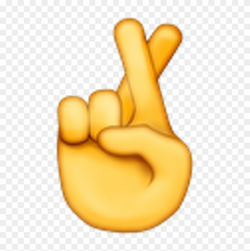 Fingers Clipart Middle Finger Emoji - Fingers Crossed Emoji Iphone #1410946