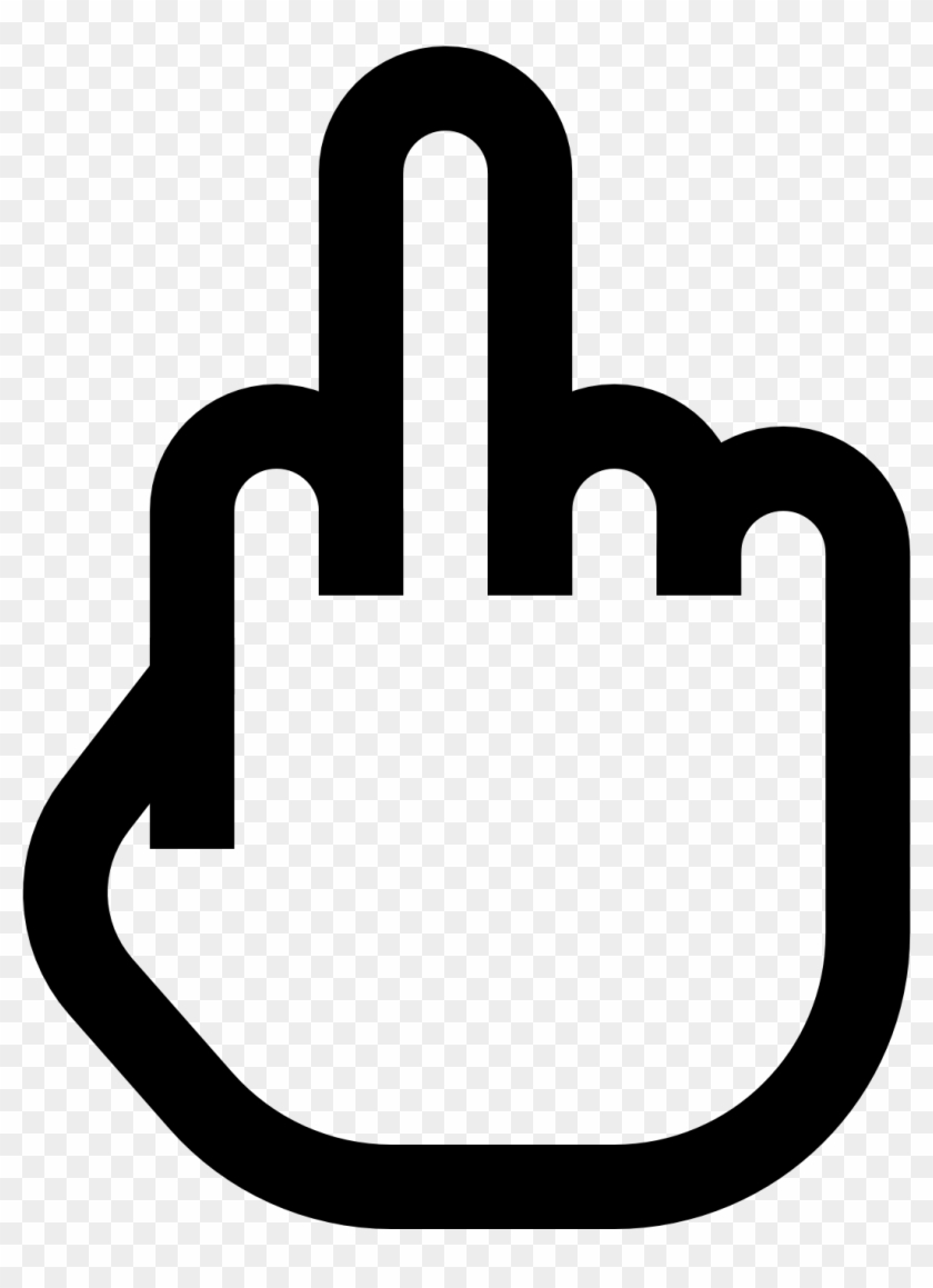Finger Icon Free Icons - Middle Finger Icon Png #1410968