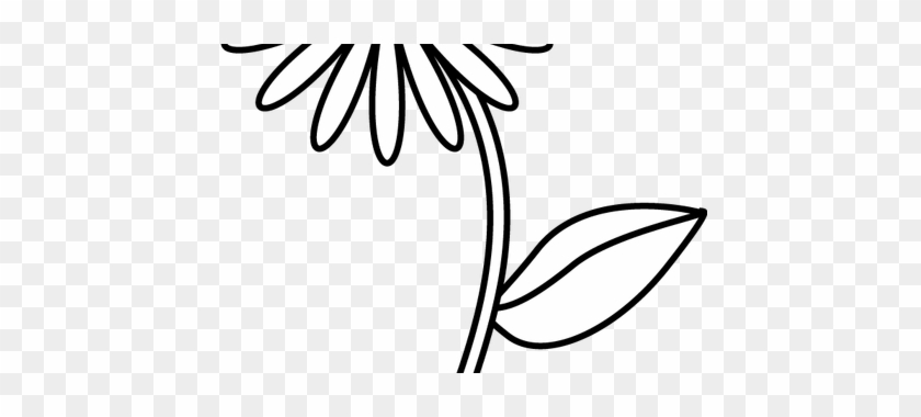 Clip Library Stock Flower Shop Near Me How To Draw - Simple Flower Line Drawing #1411137