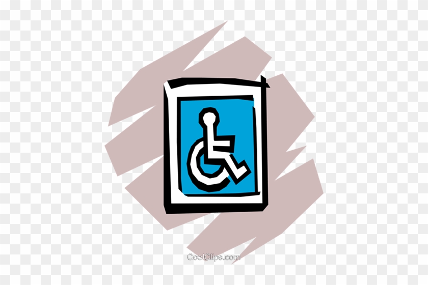 Handicap Parking Royalty Free Vector Clip Art Illustration - Handicap #1411430