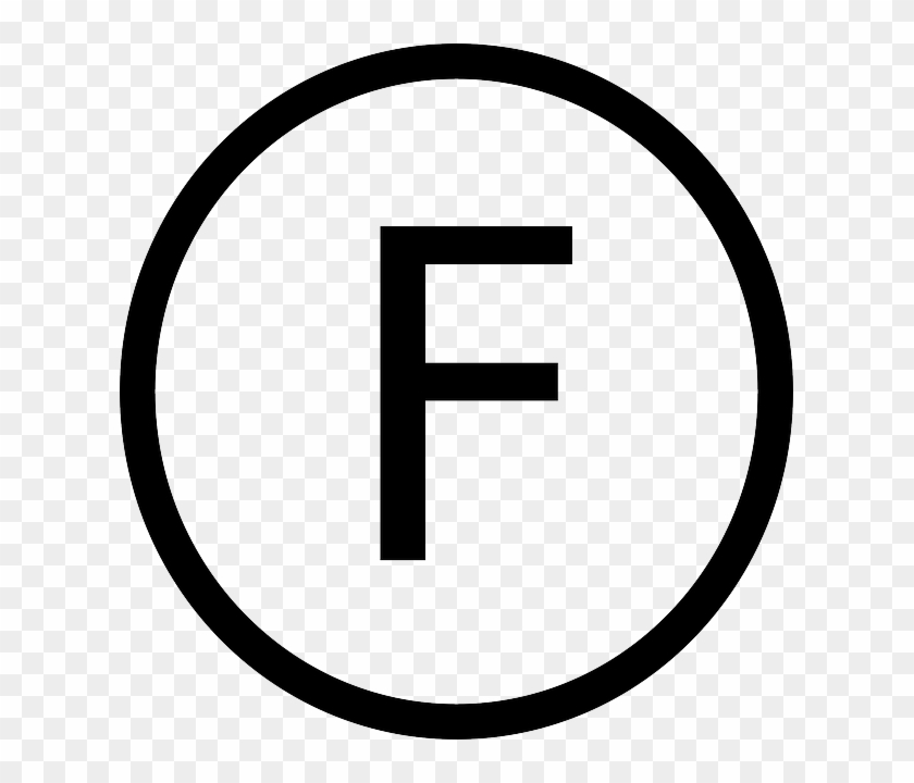 All These Are Wonderful Words - Letter F In Circle #1411526