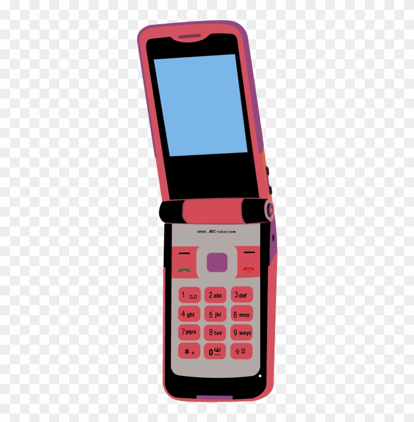 Download Bitmap Picture Clamshell Mobile Phone - Мобильный Телефон Рисунок #219108