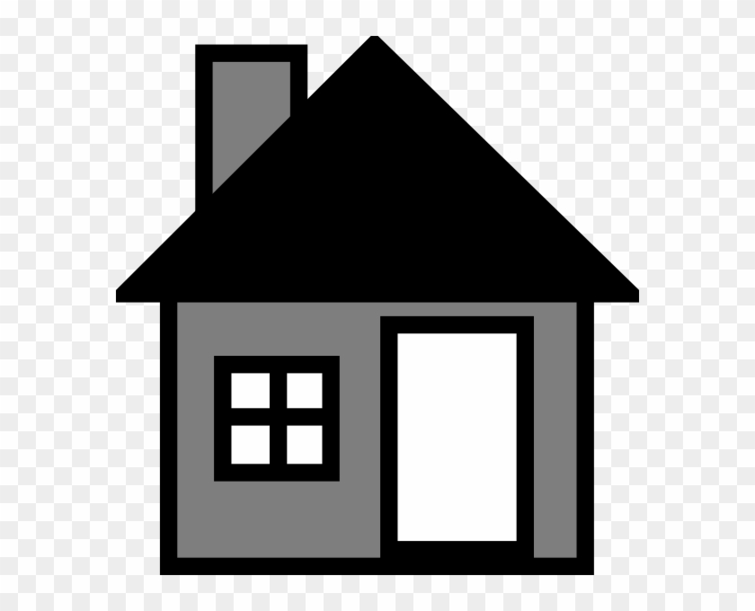 Grey House The Clip Art At Clker - House Clip Art #219160