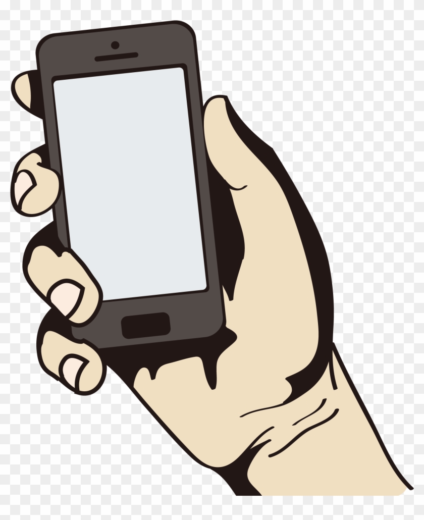 Mobile Phone Smartphone Mobile Device Mano Con Telefono Vector Free Transparent Png Clipart Images Download