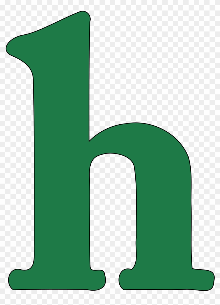Clip Art For The Letter H, Clip Art Letter H, Clip - Lower Case Letter H #219289