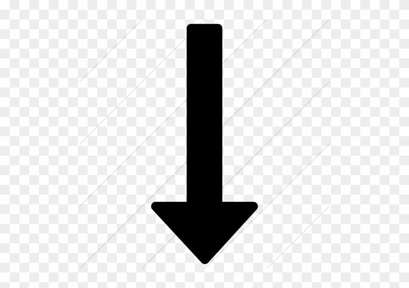 Bootstrap Font Awesome Long Arrow Down Icon Style - Black Arrow Down #219376