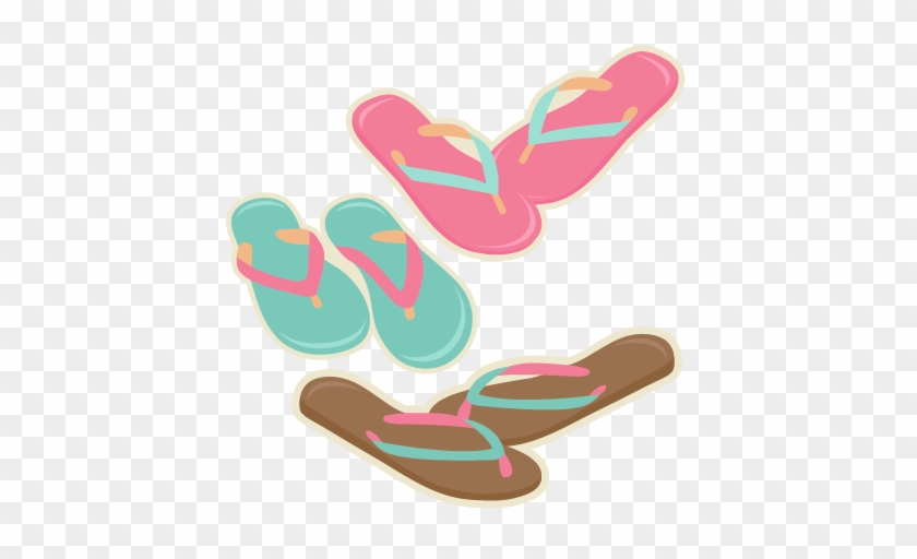 New Free Clipart Flip Flops Flip Flops Scrapbook Cuts - Miss Kate Cuttables Shoes #219396