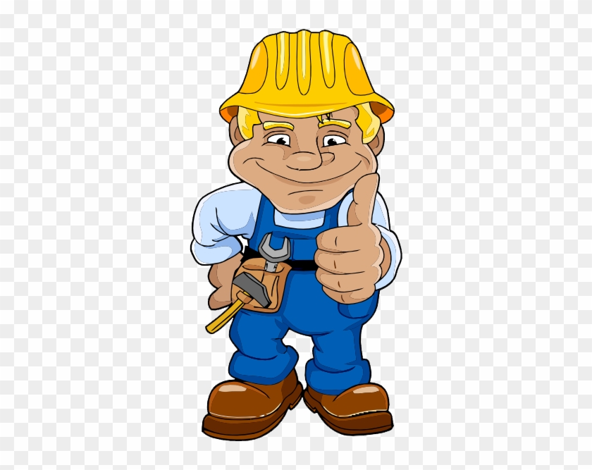 Construction Worker Clipart - Blue Collar Worker Cartoon #219509