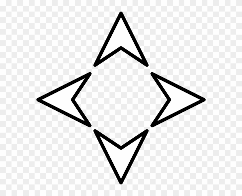 Free Vector Plain Direction Arrows Clip Art - Arrows In 4 Directions #219523