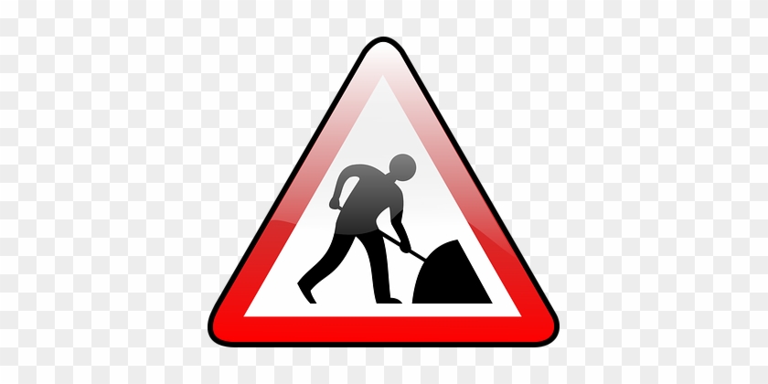 Construction Work Building Work Roadwork M - Men At Work Symbol #219529