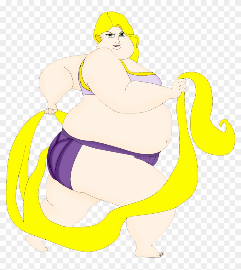 sumo-rapunzel-by-artist-srf-cinderella-elsa-rapunzel-merida-ssbbw
