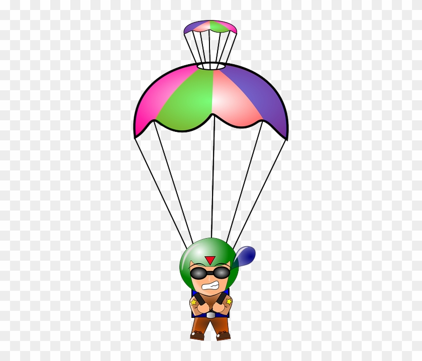 Arcade Man, Character, Person, Cartoon, Game, Arcade - Parachute Clipart #219611