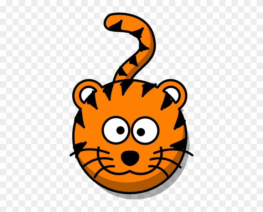 Tiger Head No Body Clip Art At Clker - Tiger Head Clip Art #219722