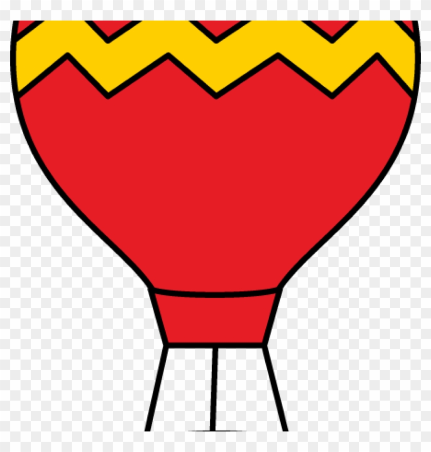 Hot Air Balloon Clip Art Red And Yellow Hot Air Balloon - Balloon #219783