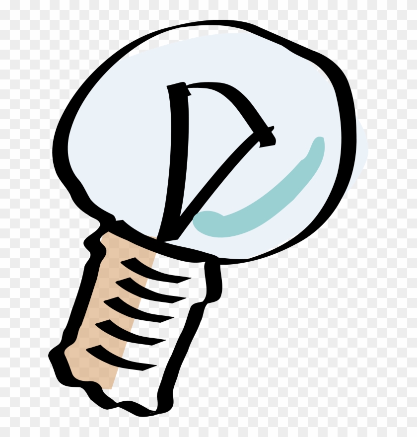 Free Vector Cartoon Light Bulb Clip Art - Cartoon Light Bulb Off #219837