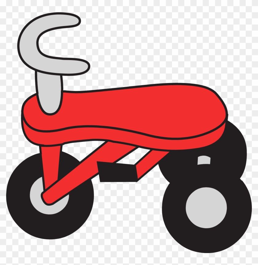 Little Red Tricycle Clip Art - Clip Art Tricycle #219867