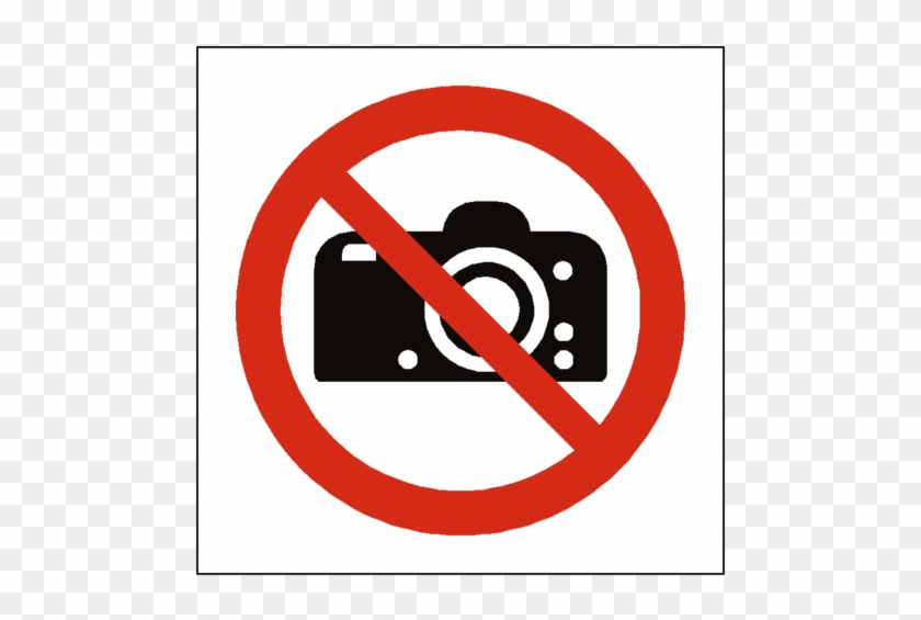 No Photography Symbol Label Safety-label - No Photography Symbol #219928